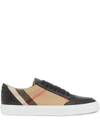 BURBERRY CHECK PATTERN LOW-TOP SNEAKERS