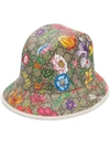 GUCCI FLORA PATTERN BUCKET HAT