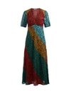 RIXO LONDON RIXO LONG DRESS MODEL AMBER IN MULTICOLOR GIRAFFE PRINT,11163565