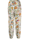 TORY BURCH COTTON SILK BLEND TROUSERS