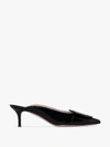GIANVITO ROSSI BLACK RUBY 55 LEATHER MULES,G9804055RICVER14571062