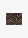 BURBERRY BURBERRY BROWN MONOGRAM PRINT CARDHOLDER,802290914687922