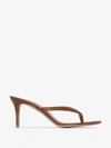 GIANVITO ROSSI BROWN CALYPSO FLIP FLOP LEATHER SANDALS,G1126070RICVIT14571156