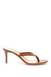 Gianvito Rossi Thong Leather Slide Sandals In Brown