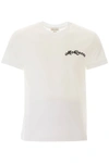 ALEXANDER MCQUEEN T-SHIRT WITH EMBROIDERED LOGO,201527UTS000002-9000