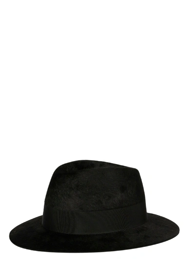 Saint Laurent Black Cotton Hat