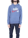 NIKE BLUE COTTON SWEATSHIRT,AO0263452