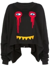 Haculla Drippy Extended Sweatshirt In Black