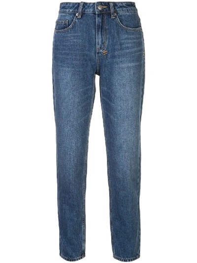 Ksubi Slim Pin Jeans In Blue