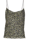 Alice And Olivia Harmon Drapey Slip Tank In Green