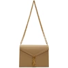 SAINT LAURENT SAINT LAURENT TAUPE MEDIUM CASSANDRA BAG