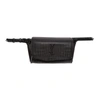 SAINT LAURENT BLACK CROC NIKI BELT BAG