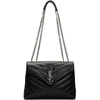 SAINT LAURENT SAINT LAURENT BLACK SMALL LOULOU BAG