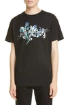 GIVENCHY FLOWERS LOGO GRAPHIC TEE,BM70VD3002