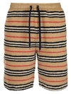 BURBERRY BURBERRY ICON STRIPED DRAWCORD SHORTS