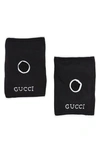 GUCCI LOGO EMBROIDERED KNEE PADS,5934783GE21