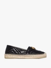 GUCCI GUCCI BLACK QUILTED LEATHER ESPADRILLES,551890BKO0014577937
