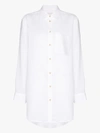 Asceno Linen Button-front Shirt In White