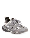 Balenciaga Track Cushioned Lace-up Sneakers In Gray