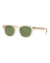 Oliver Peoples Unisex Sheldrake Square Sunglasses, 47mm In Beige