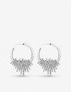 SHAUN LEANE SHAUN LEANE WOMEN'S SILVER QUILL HOOP STERLING SILVER EARRINGS,30448092