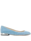 Jimmy Choo Jessie Ballerina Flats In Blue