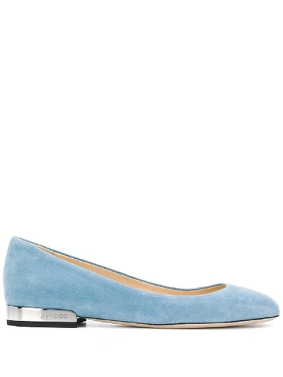 Jimmy Choo Jessie Ballerina Flats In Blue