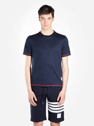 Thom Browne T Shirts In Blue