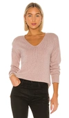 SWTR TWISTED V NECK SWEATER,BWAR-WK48