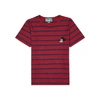GUCCI X DISNEY RED LINEN-BLEND T-SHIRT,3145571