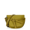 Loewe Gate Small Mustard Leather Saddle Bag In Ochre