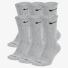 Nike Everyday Plus Cushion Crew Training Socks (6 Pair) In Dark Grey Heather/black
