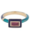 ALICE CICOLINI GOLD CANDY LACQUER BAGUETTE RUBY RING,000640352