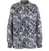 Isabel Marant Étoile Beige/black Cotton Shirt In Midnight