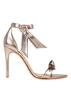 Alexandre Birman Clarita 100 Leather Sandals In Bronze