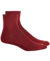 Hue Women's Cushioned Pixie Crew Socks In Scooter Red