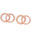 Olivia Burton The Classics Interlink Earrings In Sterling Silver, Gold-plated Sterling Silver Or Rose Gold-plated In Rose Gold