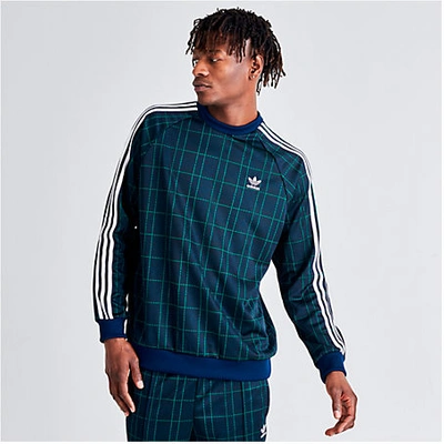Adidas Originals Adidas Men s Originals Tartan Crewneck Sweatshirt