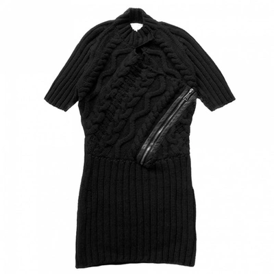 Pre-owned Les Hommes Wool Mini Dress In Black