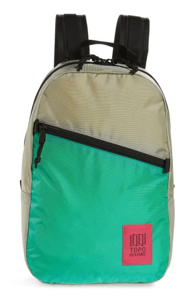 Topo Designs Light Backpack In Silver/ Mint