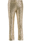 BALMAIN SEQUIN-EMBELLISHED TROUSERS