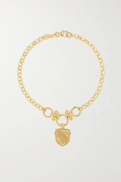 Foundrae Non Invia Est Via 18-karat Gold Bracelet
