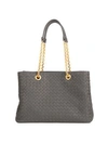 Bottega Veneta Women's Chain Leather Tote In Concrete