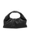 Bottega Veneta Small The Shoulder Pouch Leather Bag In Black