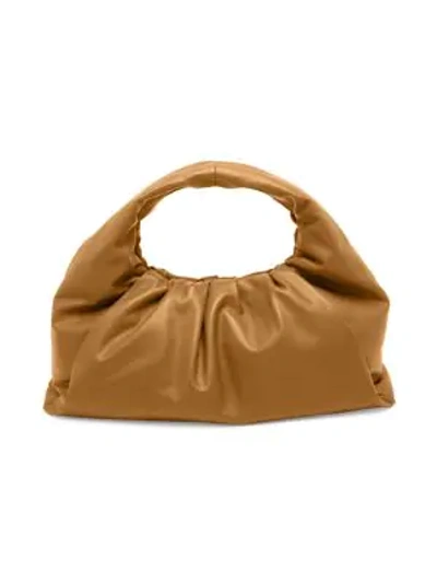 Bottega Veneta Small The Shoulder Pouch Leather Bag In Caramel