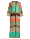 MISSONI Long-Sleeve Open-Front Chevron Cover-Up