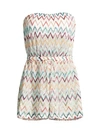 MISSONI WOMEN'S STRAPLESS CHEVRON ROMPER,0400011610888