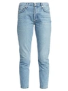 Agolde Jamie High-rise Classic-fit Ankle Jeans In Blur Medium
