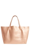 Kurt Geiger Violet Leather Tote In Salmon
