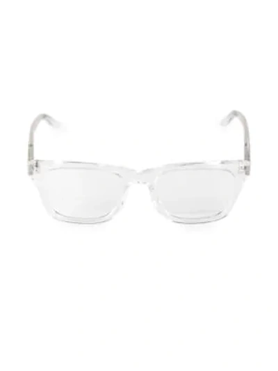 Barton Perreira Weller 52mm Square Sunglasses In Crystal